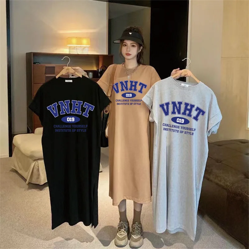 Summer Fashion Trendy Letter Style Print Dress